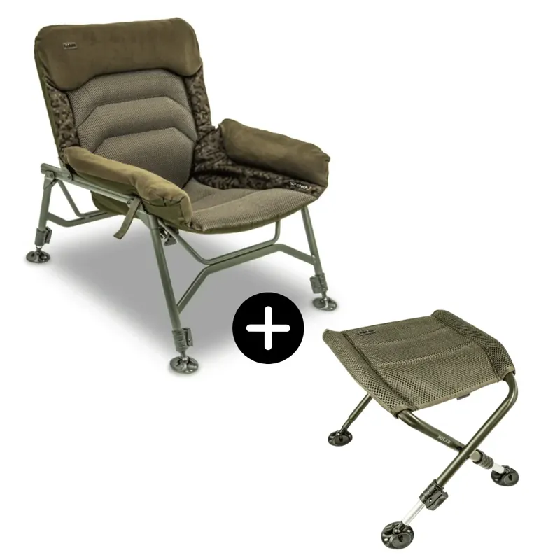 Vysoce Kvalitní Solar Super Deluxe Lounge Set SP C-Tech Compact Sofa Chair + Footrest